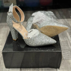 Glittered Pointed Heels